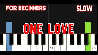 ONE LOVE [ HD ] - BOB MARLEY | EASY PIANO