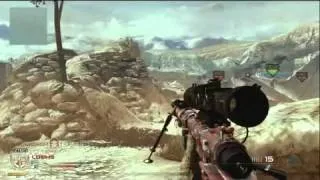MW2- Crazy Across Map Throwing Knife Kill