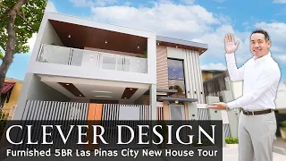 House Tour LP14 • Inside a CLEVERLY-DESIGNED Furnished New Home! •Las Pinas 5BR House & Lot for Sale