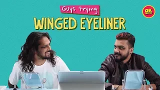 Ok Tested: Guys Trying Winged Eyeliner