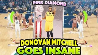 FREE PINK DIAMOND DONOVAN MITCHELL DROPS 43 POINTS!!! BEST FREE CARD IN THE GAME!!! NBA 2K18