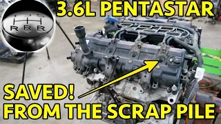 CAN WE FIX IT? 3.6L Pentastar Core Engine Teardown To Save The Family Van W/@RainmanRaysRepairs