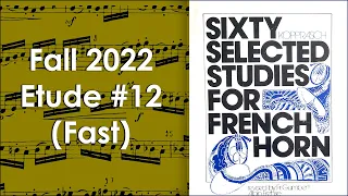 MO All-State Horn Etude No. 12 (Fast)