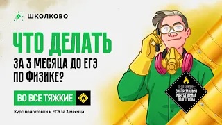 Как подготовиться к ЕГЭ по физике 2024 за 3 месяца? Что нужно делать?