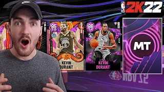 Pack Addict #28 | Moments Pink Diamond Kevin Durant Pack Opening - CLUTCH KD PULL??? NBA 2K22