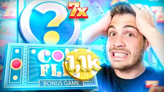 I HIT 7X COINFLIP WITH $1,100 ON IT!!!