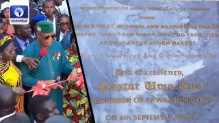 Commissioning Of Internal Roads At Urua Akpan Andem, Akwa Ibom State