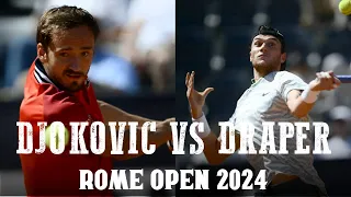 Daniil Medvedev Vs Jack Draper - Extended Highlights - Rome Open Tennis 2024