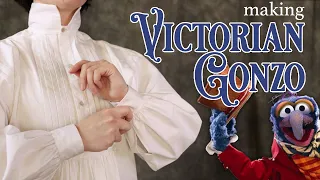 Making a historically accurate Gonzo Cosplay from Muppets Christmas Carol: the Victorian Shirt