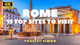 Rome Travel Guide |  Best 15 Things to Do in Rome Italy 2024 4k | Travel Rome on a budget