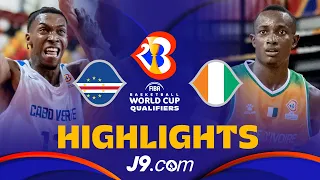 Historical 🇨🇻 Cape Verde qualify for World Cup | J9 Basketball Highlights - #FIBAWC 2023 Qualifiers