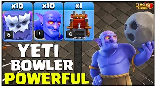 Th15 Yeti Bowler Attack | Th15 vs Th16 | The Most Powerful Attack Strategy (Clash of Clans)