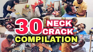 ASMR NECK CRACKING COMPILATION BY MANOJ MASTER, REIKI MASTER, SHAMBOO BARBER AND ALL INDIAN BARBERS