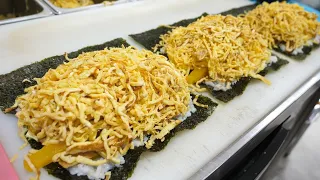 Egg Bomb Gimbap, Egg Rice Roll - Korean Street Food