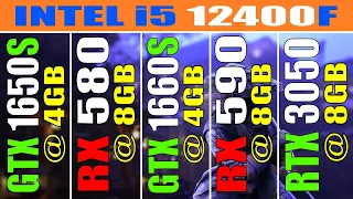 GTX 1650 SUPER vs RX 580 vs GTX 1660 SUPER vs RX 590 vs RTX 3050 || PC GAMES TEST ||