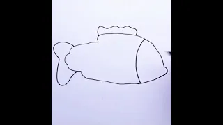 Как нарисовать рыбу клоуна