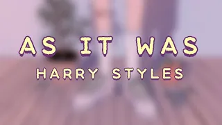 Harry Styles-As It Was(Letra/Lyrics)