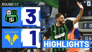 Sassuolo-Verona 3-1 | Berardi back with a bang: Goals & Highlights | Serie A 2023/24