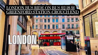 Exploring London's Neighborhoods: Bus Ride from Greenford to Crouch End