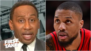 ‘OH MY GOD!’ - Stephen A. reacts to Damian Lillard scoring 55 points in a loss | First Take