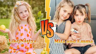 Like Nastya VS Mila And Emma Stauffer Transformation 👑 New Stars From Baby To 2024