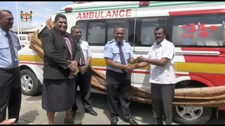 Fijian Minister for Local Government officiated at the handing over of new Ambulances to NFA.