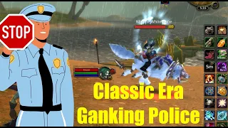 Classic Era Ganking Police stop R13 mage and band of criminals from ganking in STV - w/ Commentary