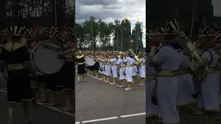 Египетский военный оркестр исполняет Марш Славянки в парке Патриот!