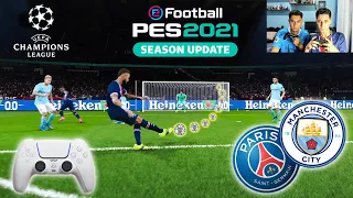 PSG VS MANCHESTER CITY UEFA CHAMPIONS LEAGUE SEMIFINAL PES 2021 ‹ Rikinho ›