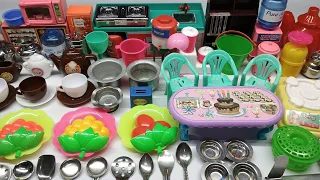 7 Minutes Satisfying with Unboxing Hello Kitty Sanrio Kitchen Set | Tiny ASMR Miniature kitchen set