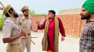 Punjabi Police ( ਪੰਜਾਬ ਪੁਲਿਸ ) Bhaanasidhu Bhaana Bhagauda Amanachairman New Comedy Short Movie