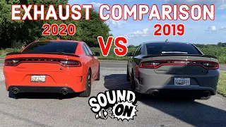 EXHAUST COMPARISON: 2019 vs 2020 Dodge Charger Scatpack