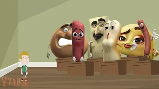 6 Sausage Party Characters Bombs Thier Test/Grounded