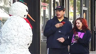 Scary Snowman Pranks Philadelphia Pennsylvania 2021