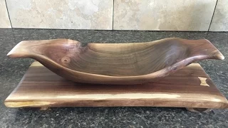 Small Walnut dough bowl.