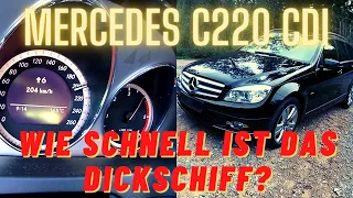 PS Blick - Mercedes C220 CDI | 100-200 Zeiten messen & Technik | Dragy GPS Box
