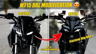 MT15 Eyes Modification ⚡️|| Thunder Look || Fully Modified MT15 || KK Vlogs155 #mt15 #mt15modified