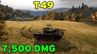 World Of Tanks | T49 - 7500 Damage - 6 Kills