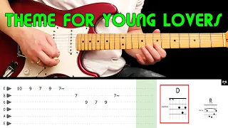 THEME FOR YOUNG LOVERS - Guitar lesson (with tabs & chords) - The Shadows