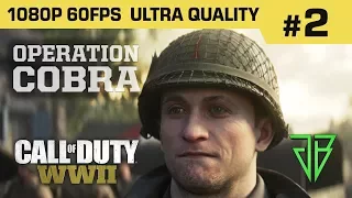 Call of Duty WW2 Gameplay Walkthrough Part 2 - No Commentary PC (1080p 60fps Ultra Settings)