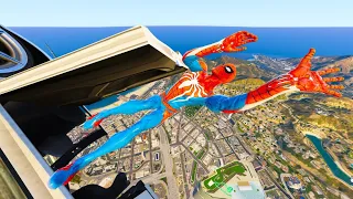 GTA 5 SPIDERMAN EPIC MOMENTS | GTA V CRAZY MOMENTS WITH 4K COMPILATIONS ( Euphoria Ragdolls ) eps13