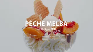 Glace : coupe Pêche Melba par Philippe Faur