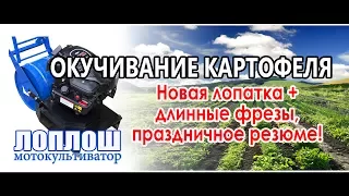 Окучивание картофеля-4 / ЛопЛош / Мотокультиватор