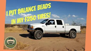 Putting Balance Beads In 35in Mud Tires, Do They Work?