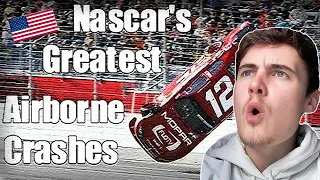 BACK WITH SOME ACTION! Nascar's Greatest Airborne Crashes | REACTION