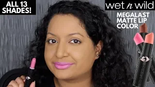 Wet n Wild Megalast Matte Lip Color Review and Swatches