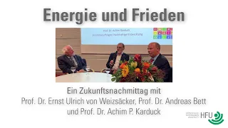 Energie und Frieden: Vortrag Prof. Dr. Ernst Ulrich von Weizsäcker | GLFtv
