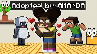 Adopted By AMANDA THE ADVENTURER In Minecraft!
