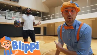 Blippi and Andre Drummond Play Basketball! | Fun and Educational Videos For Kids