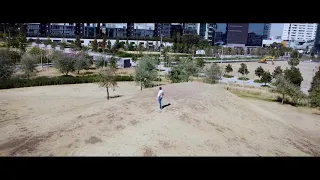 Parque La Mexicana, Santa Fe, México.  Toma de Drone.